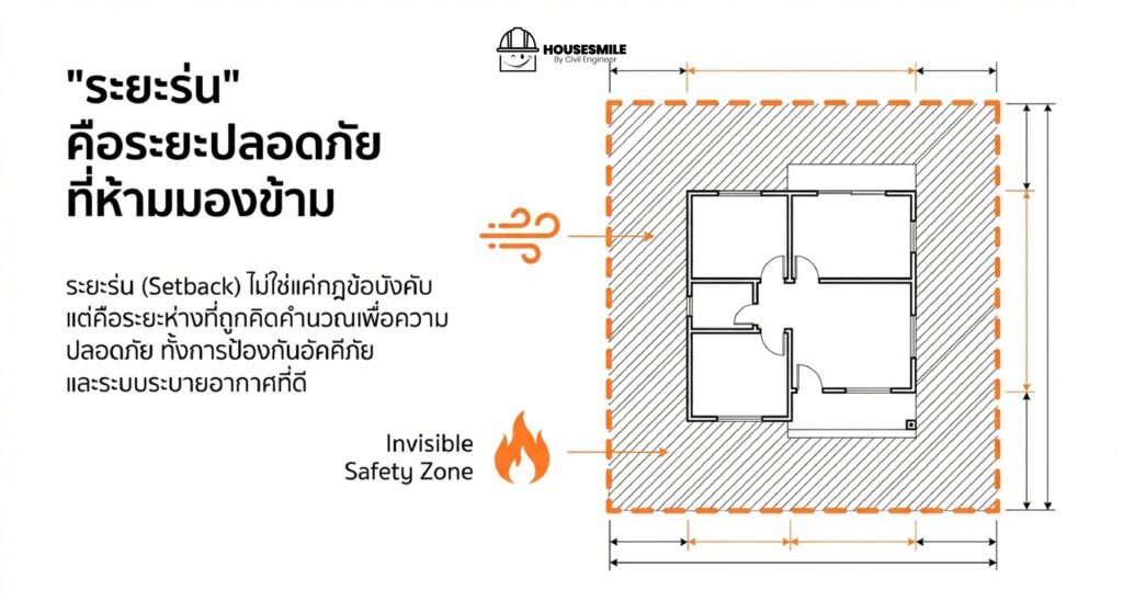 ความสำคัญที่งาน ต่อเติมบ้าน ต้องมีระยะร่น